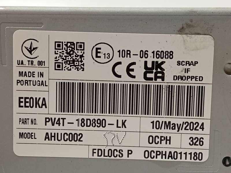 Recambio de sistema audio / radio cd para ford kuga iii (dfk) 2.5 duratec plug-in-hybrid referencia OEM IAM PV4T18D890LK 2837109 - Blanco 5