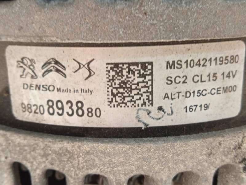 Recambio de alternador para citroën c3 aircross 1.5 blue-hdi fap referencia OEM IAM 9820893880  MS1042119580 - Gris 5