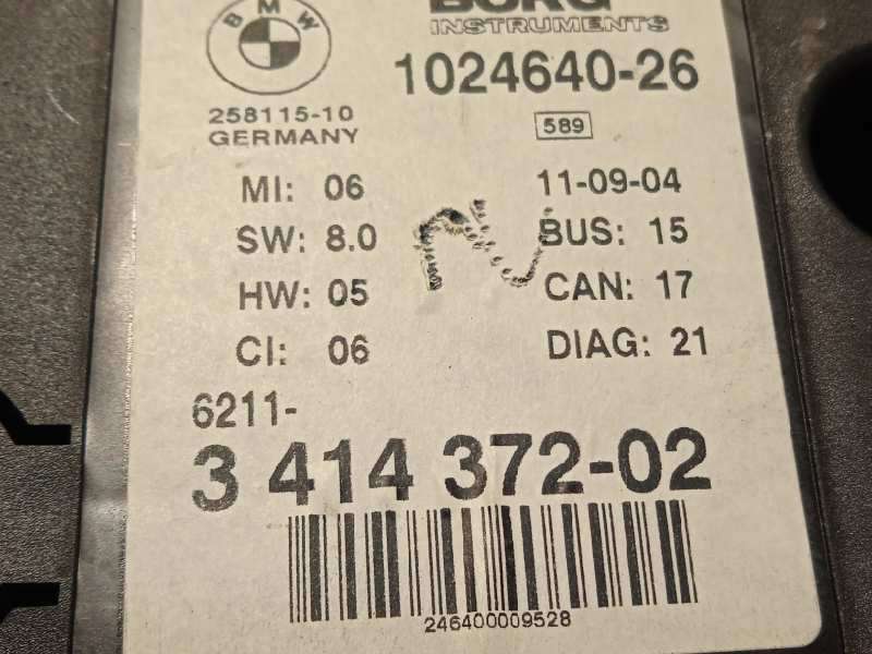 Recambio de cuadro instrumentos para bmw x3 (e83) 2.0d referencia OEM IAM 62113414372  1024640 - Gris 7