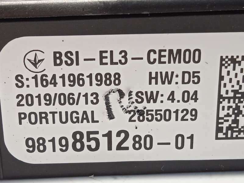 Recambio de caja reles / fusibles para citroën c3 aircross 1.5 blue-hdi fap referencia OEM IAM 9819851280 1629087180 1669610080 - Gris 4