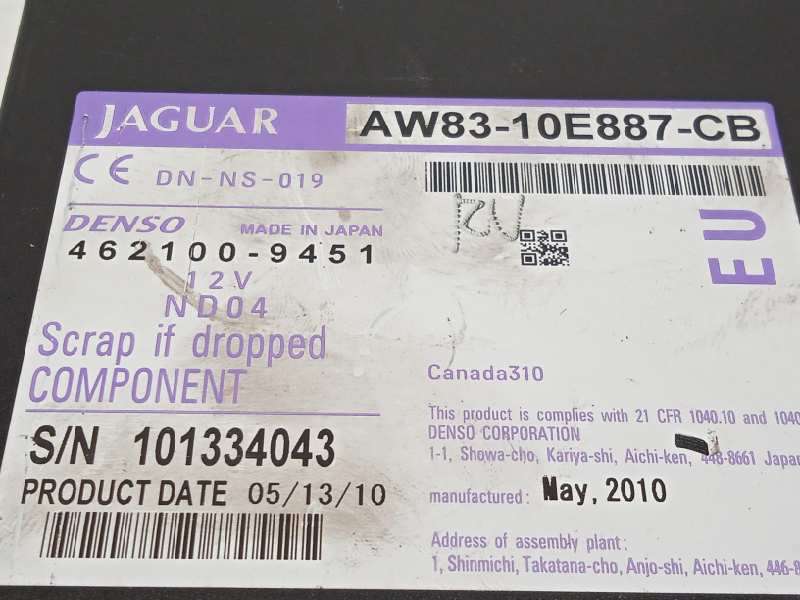 Recambio de sistema dvd para jaguar xf 3.0 v6 diesel cat referencia OEM IAM AW8310E887CB C2P20205 4621009451 - Negro 5