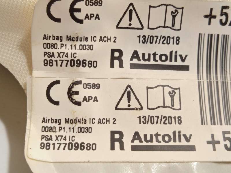 Recambio de airbag cortina delantero derecho para ds ds 7 crossback (j4_, jr_, jc_) e-tense (j45gqu) referencia OEM IAM 98177096 4