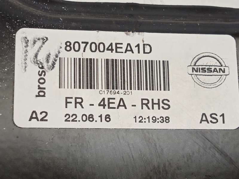 Recambio de elevalunas delantero derecho para nissan qashqai (j11) tekna referencia OEM IAM 807004EA1D - Negro 5