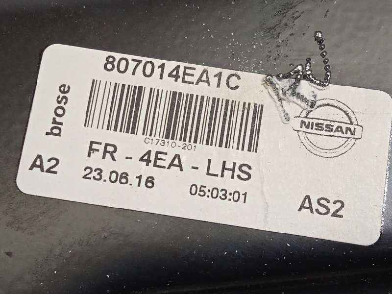 Recambio de elevalunas delantero izquierdo para nissan qashqai (j11) tekna referencia OEM IAM 807014EA1C - Negro 5