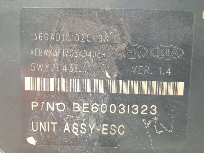 Recambio de abs para kia sportage iii (sl) 1.7 crdi referencia OEM IAM 589203U310 BE60031323 60BH6013I301 - Blanco 5