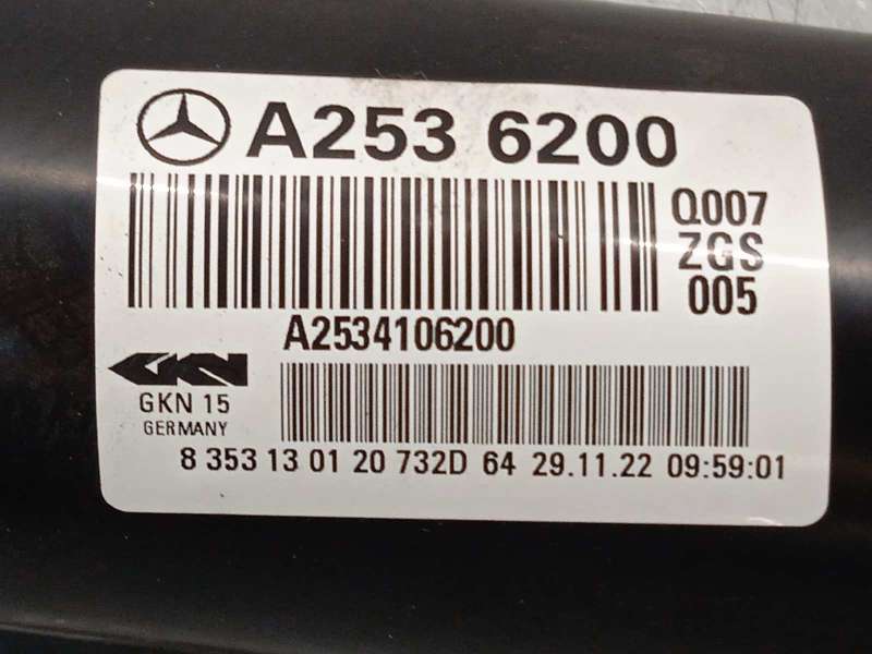 Recambio de transmision central para mercedes-benz clase glc coupe (bm 253)(6.2016) referencia OEM IAM A2534106200 - Blanco 5