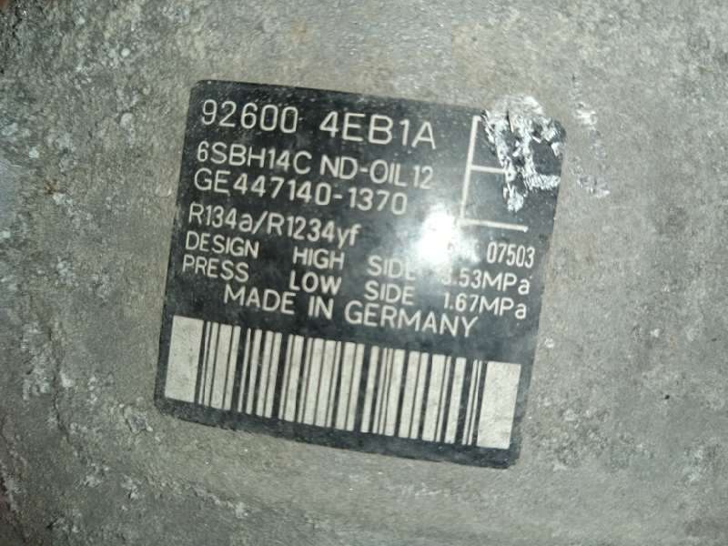 Recambio de compresor aire acondicionado para nissan qashqai (j11) tekna referencia OEM IAM 926004EB1A  4471401370 - Negro 5