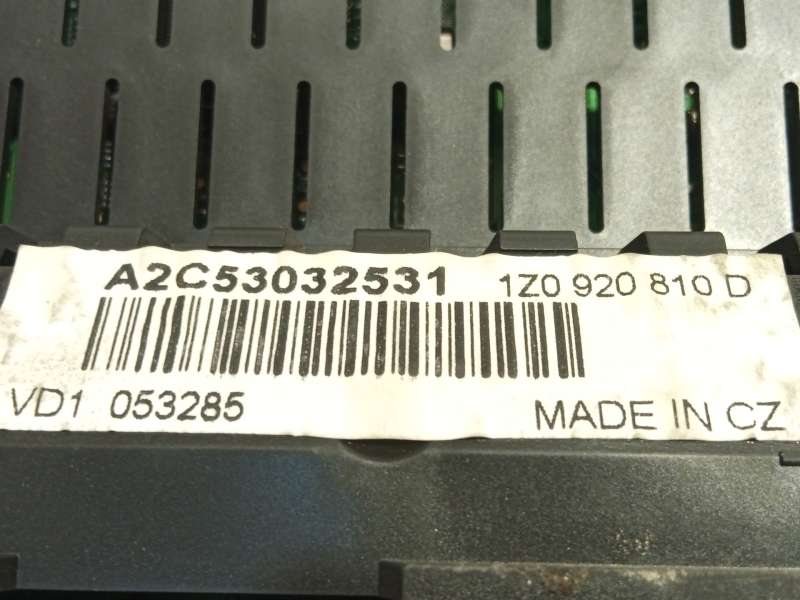 Recambio de cuadro instrumentos para skoda octavia ii (1z3) 1.9 tdi referencia OEM IAM 1Z0920810D 1Z0920810DKD0 A2C53032531 - Negro 6