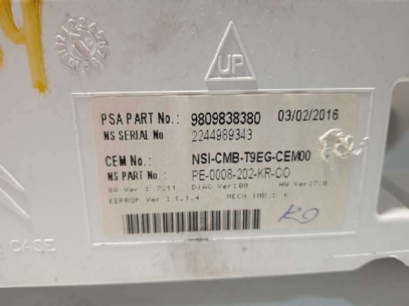 Recambio de cuadro instrumentos para peugeot 308 access referencia OEM IAM 9809838380 - Blanco 6