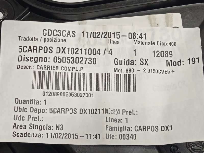 Recambio de elevalunas trasero derecho para alfa romeo giulietta (191) 1.6 jtdm cat referencia OEM IAM 0505302730 - Blanco 4