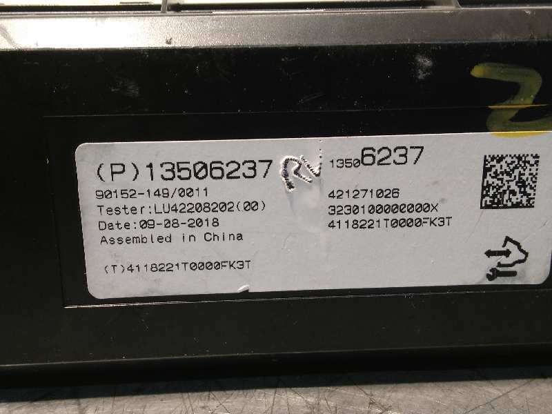 Recambio de modulo electronico para opel mokka x selective start/stop referencia OEM IAM 13506237 - Blanco 3