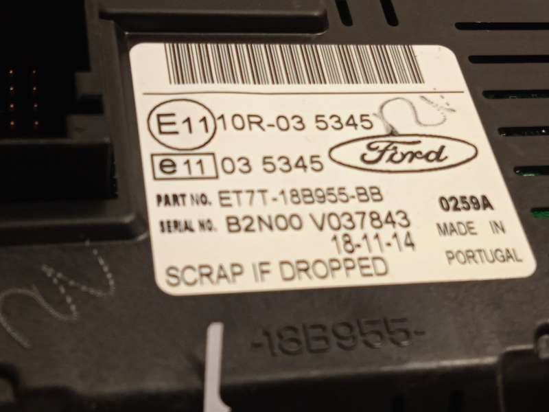 Recambio de pantalla multifuncion para ford fiesta vi (cb1, ccn) 1.25 referencia OEM IAM ET7T18B955BB 2017880 4
