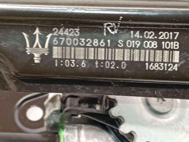 Recambio de elevalunas trasero izquierdo para maserati levante suv (m161) 3.0 d q4 referencia OEM IAM 670032861 6