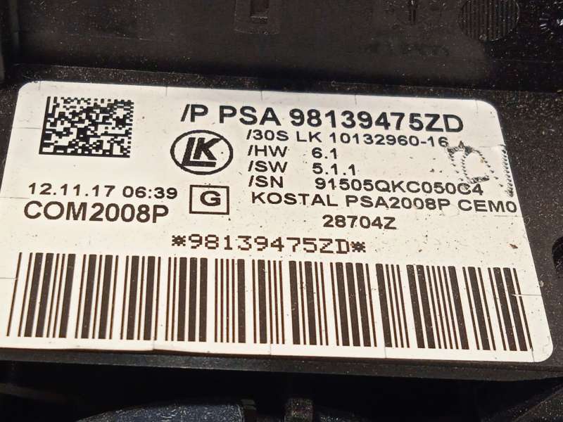 Recambio de mando intermitentes para citroën c4 cactus feel referencia OEM IAM 98139475ZD - Rojo 6