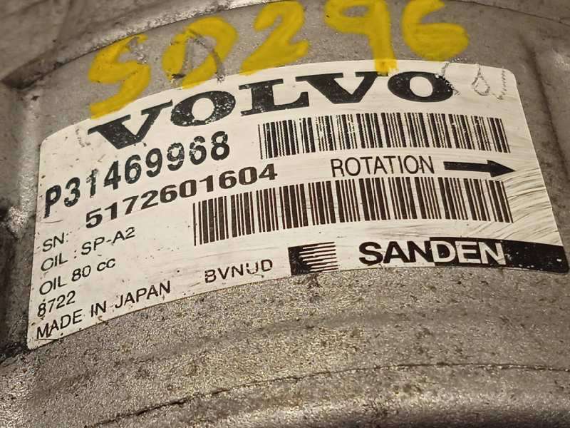 Recambio de compresor aire acondicionado para volvo v60 familiar referencia OEM IAM P31469968 31469968 - Blanco 5