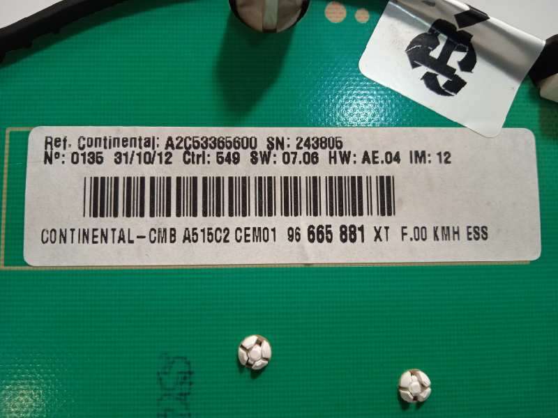 Recambio de cuadro instrumentos para citroën c3 tonic referencia OEM IAM 96665881XT  A2C53365600 - Rojo 5