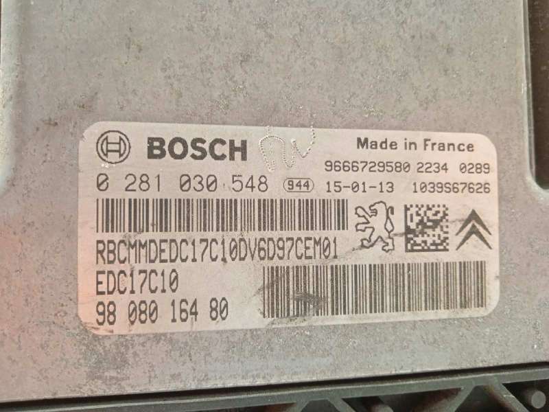 Recambio de centralita motor uce para citroën c4 cactus feel referencia OEM IAM 9808016480 9666729580 0281030548 - Gris 4
