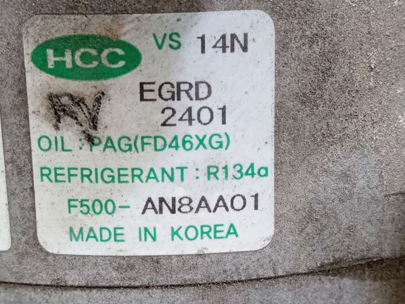 Recambio de compresor aire acondicionado para hyundai i30 (fd) 1.4 referencia OEM IAM 977012H040  F500AN8AA01 - Gris 7