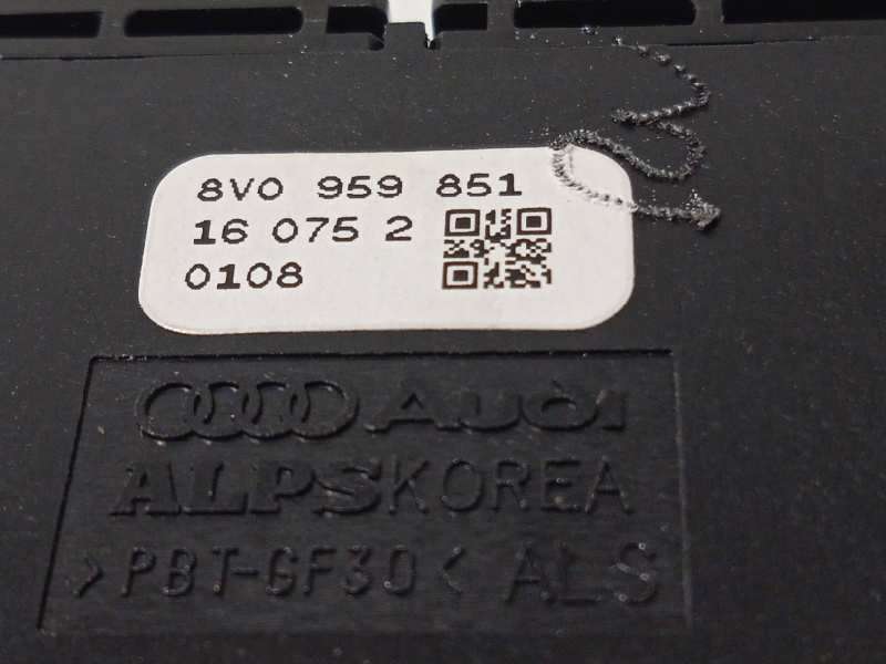 Recambio de mando elevalunas delantero izquierdo para audi a3 sportback (8va) ambiente referencia OEM IAM 8V0959851 - Negro 4