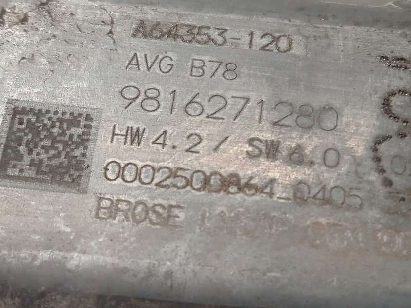 Recambio de elevalunas delantero izquierdo para citroën c4 picasso 1.2 12v e-thp / puretech referencia OEM IAM 9816272580  98162 - Azul 5