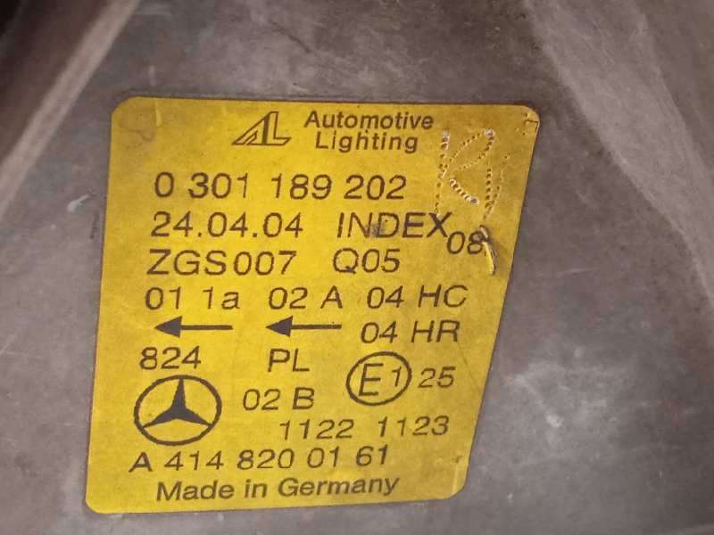 Recambio de faro derecho para mercedes-benz vaneo (w414) furgoneta compacta 1.7 cdi vaneo (414.700) referencia OEM IAM A41482001 - Blanco 5