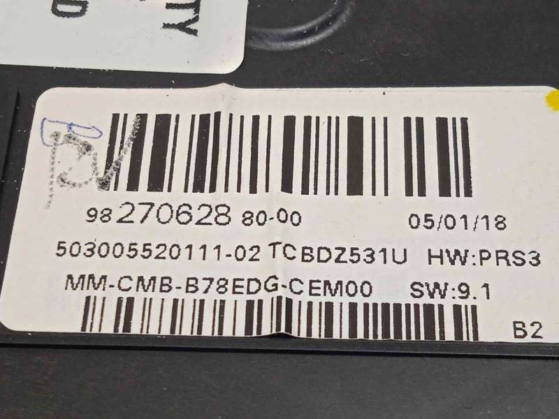 Recambio de cuadro instrumentos para citroën c4 picasso feel referencia OEM IAM 9827062880 - Azul 6