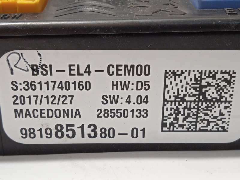 Recambio de caja reles / fusibles para citroën c4 picasso 1.2 12v e-thp / puretech referencia OEM IAM 9819851380 28550133 166336 - Azul 4