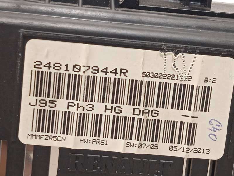 Recambio de cuadro instrumentos para renault scenic iii dynamique referencia OEM IAM 248107944R - Negro 5
