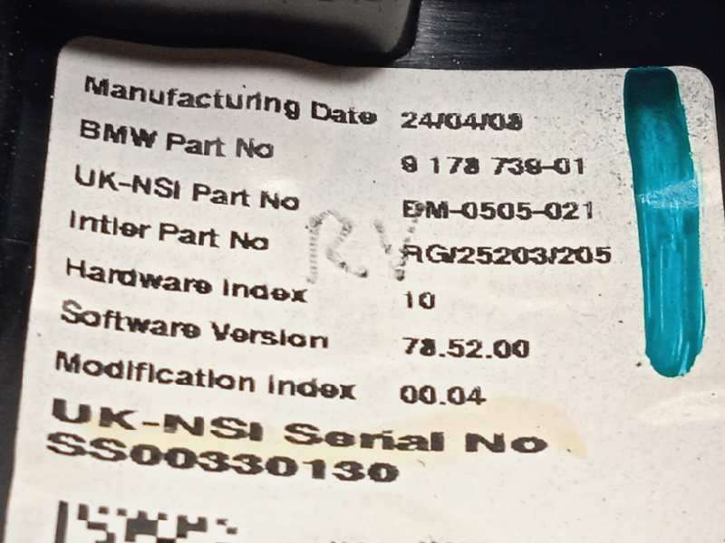 Recambio de cuadro instrumentos para bmw mini (r56) one referencia OEM IAM 9178739 62109325809 5