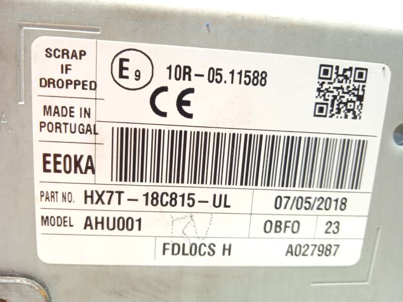 Recambio de sistema audio / radio cd para ford ecosport (cr6) 1.0 ecoboost cat referencia OEM IAM HX7T18C815UL 2439811 5