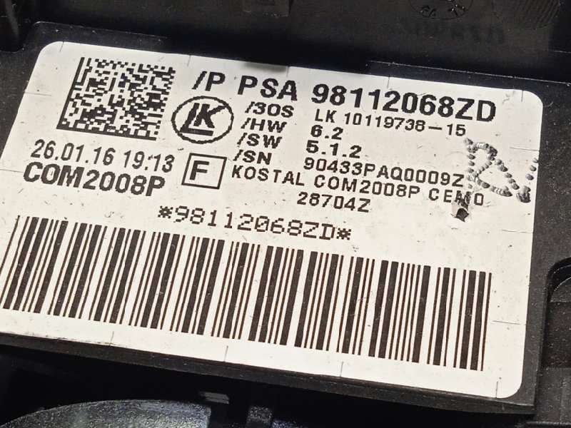 Recambio de mando intermitentes para peugeot 508 active referencia OEM IAM 98112068ZD 5