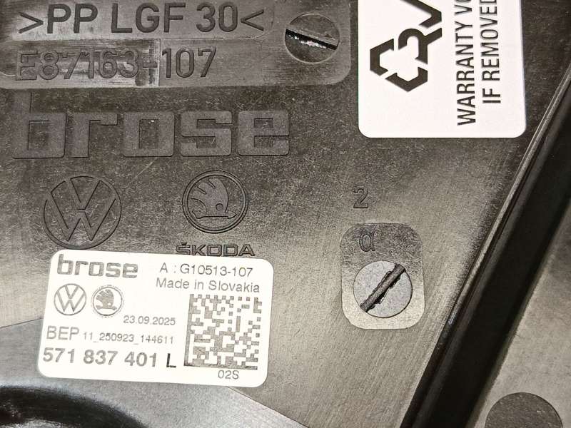 Recambio de elevalunas delantero izquierdo para volkswagen tiguan 2,0 tig referencia OEM IAM 571837461K 571837401L G10513107 5