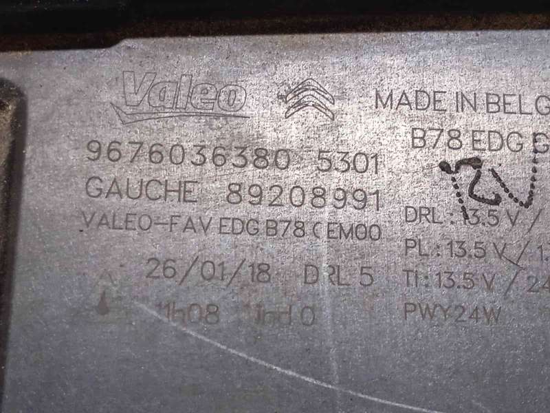 Recambio de piloto delantero izquierdo para citroën c4 picasso feel referencia OEM IAM 9676036380 - Azul 5