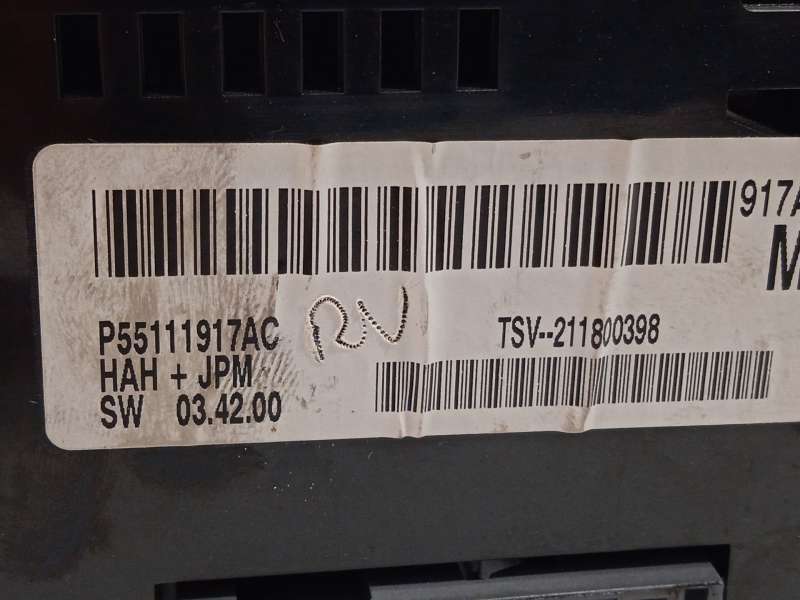 Recambio de mando climatizador para chrysler grand voyager v (rt) 2.8 crd referencia OEM IAM P55111917AC K55111917AC 5