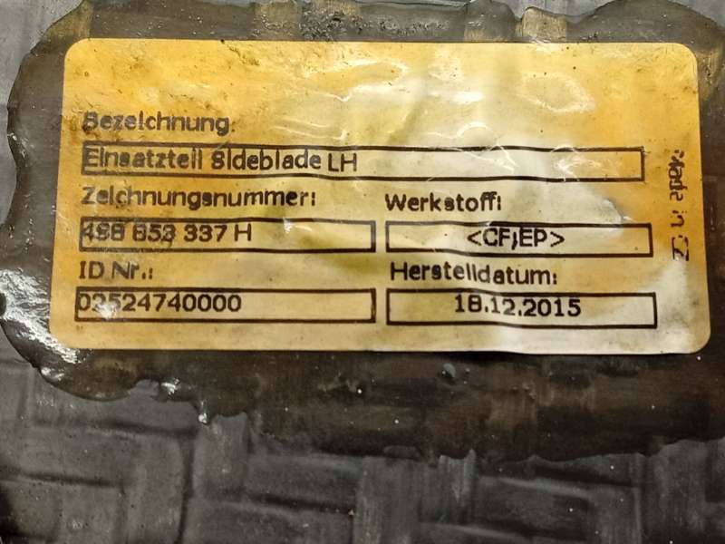 Recambio de moldura para audi r8 (4s3, 4sp) 5.2 fsi quattro referencia OEM IAM 4S8853337H - Amarillo 8