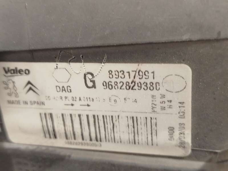 Recambio de faro izquierdo para peugeot partner tepee 1.6 hdi 75 (16v) referencia OEM IAM 9682829380  89317991 - Blanco 4