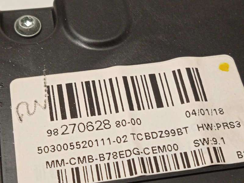 Recambio de cuadro instrumentos para citroën c4 picasso 1.2 12v e-thp / puretech referencia OEM IAM 9827062880 - Azul 7