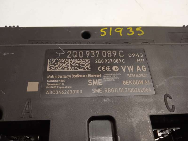 Recambio de centralita confort para skoda fabia 1.0 tsi referencia OEM IAM 2Q0937089C  A3C0462630100 - Azul 4