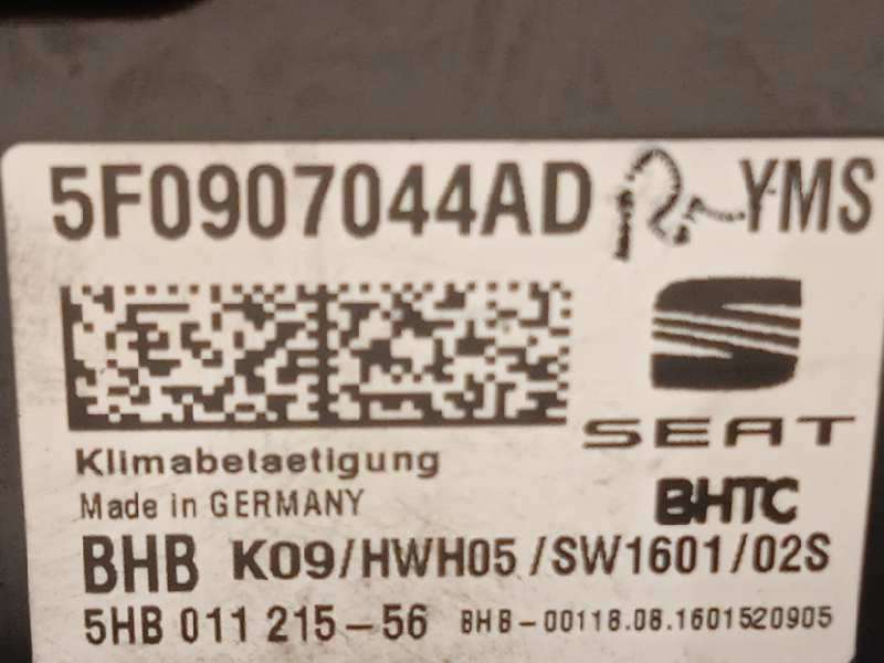 Recambio de mando climatizador para seat ateca (kh7) style referencia OEM IAM 5F0907044AD 5F0907044ADYMS 5HB01121556 - Azul 5
