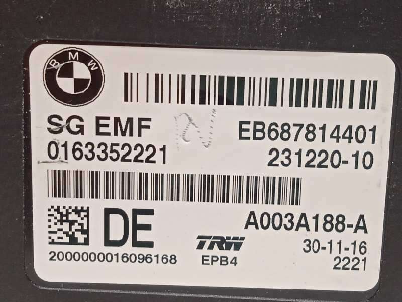 Recambio de modulo electronico para bmw x4 (f26) xdrive 35d referencia OEM IAM 6878144 A003A188A 0163352221 - Blanco 4
