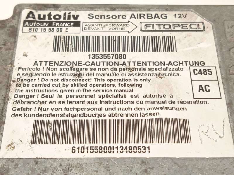 Recambio de centralita airbag para fiat fiorino 1.3 16v jtd cat referencia OEM IAM 1353557080  610155800E - Blanco 4