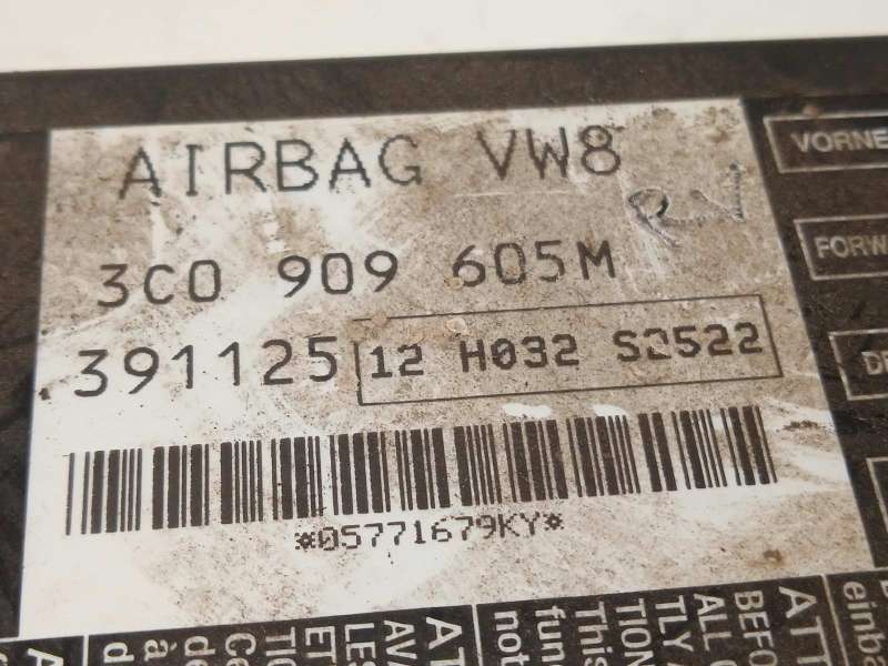 Recambio de centralita airbag para volkswagen passat berlina (3c2) 2.0 tdi referencia OEM IAM 3C0909605M 3C0909605M00B - Gris 4