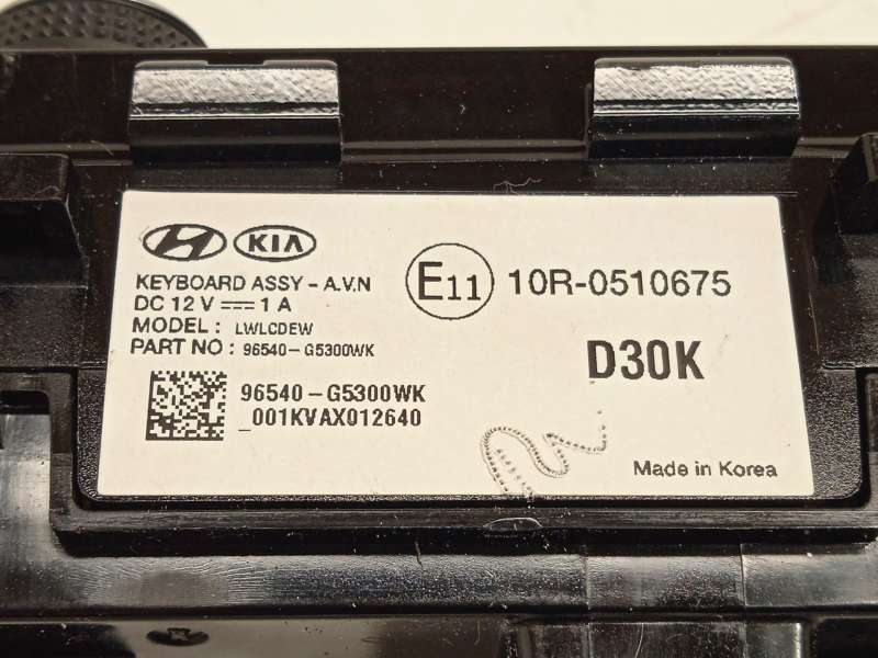 Recambio de mando multifuncion para kia niro referencia OEM IAM 96540G5300WK - Blanco 6