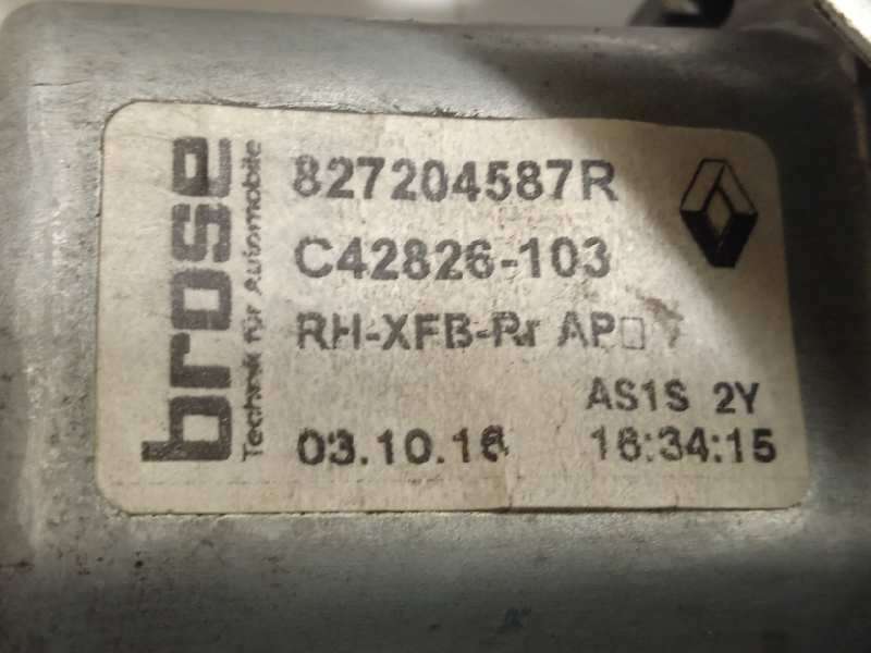 Recambio de elevalunas trasero derecho para renault megane iv berlina 5p 1.2 tce energy referencia OEM IAM 827204587R - Blanco 5