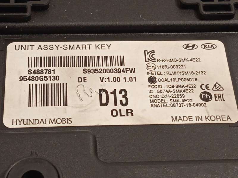 Recambio de modulo electronico para kia niro referencia OEM IAM 95480G5130 - Blanco 5