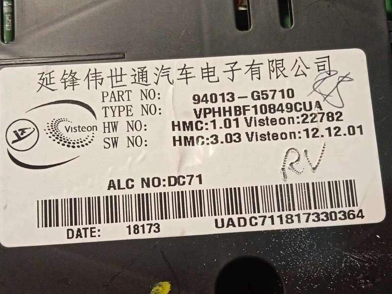 Recambio de cuadro instrumentos para kia niro drive referencia OEM IAM 94013G5710 - Azul 6