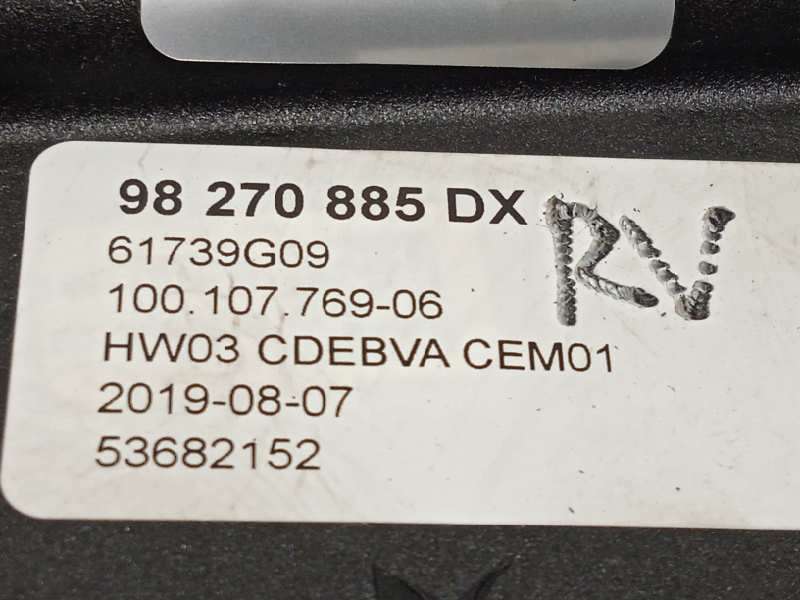 Recambio de palanca cambio para peugeot 308 1.5 active referencia OEM IAM 98270885DX 1631888180 5