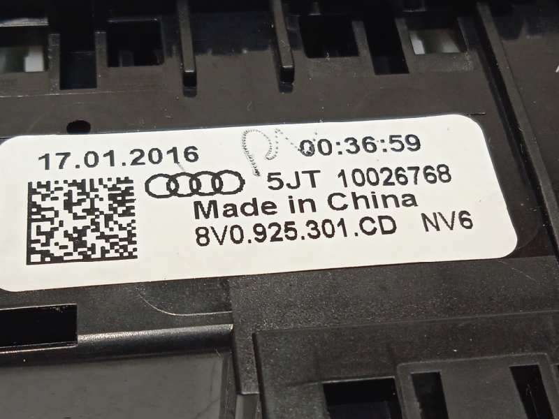 Recambio de mando multifuncion para audi a3 sportback (8va) ambiente referencia OEM IAM 8V0925301CD  8V0925301CDNV6 - Negro 4