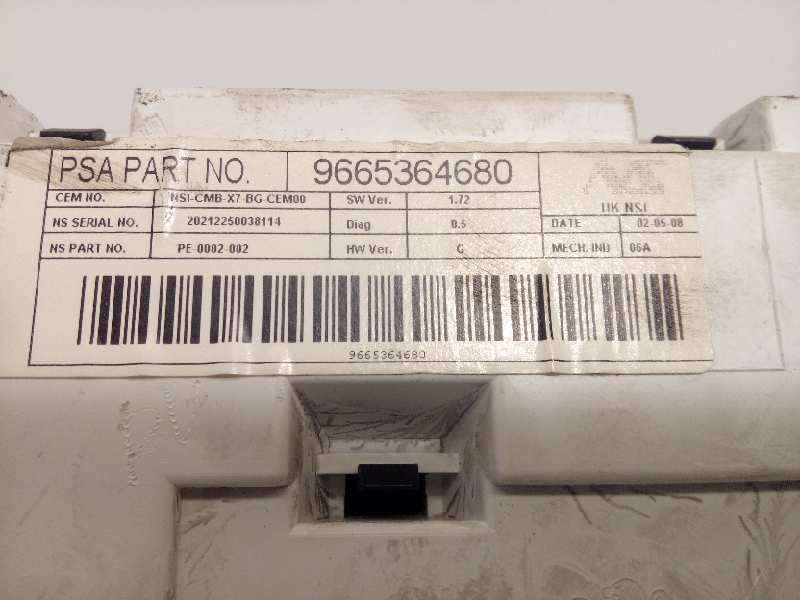 Recambio de cuadro instrumentos para citroën c5 berlina premier referencia OEM IAM 9665364680 3
