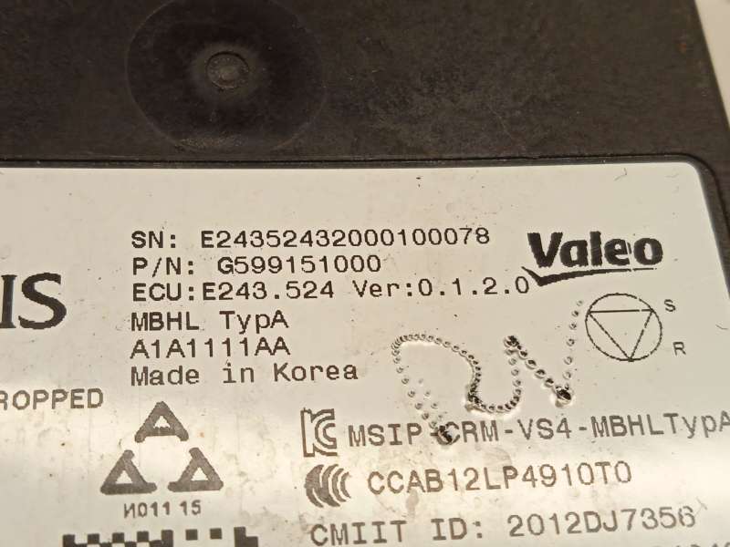 Recambio de modulo electronico para kia niro referencia OEM IAM G599151000 - Blanco 4